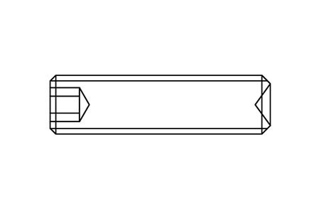 ISO 4029 / DIN 916 - Espárrago allen, moleteado