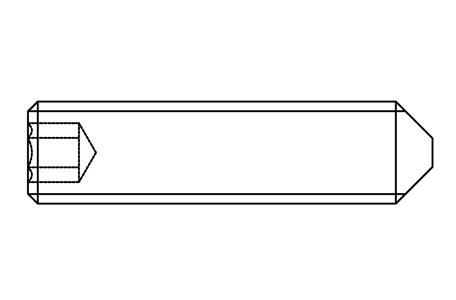 ISO 4027 / DIN 914 - Espárrago allen