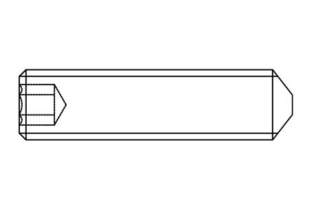 DIN 914 - Espárrago allen, punta 120º