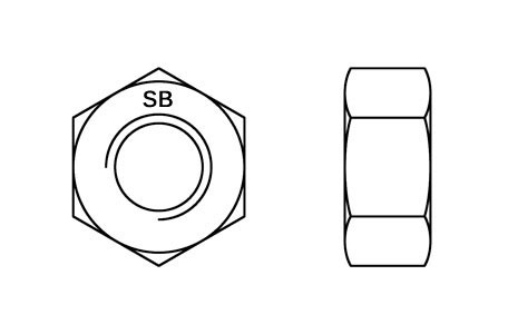 SB ISO 4032 - Hexagon nuts